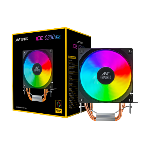 Ant Esports ICE-C200 V2 120mm CPU Air Cooler