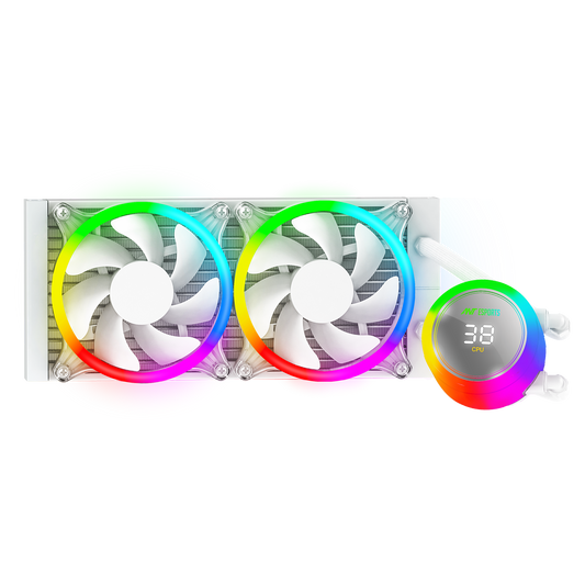 Ant Esports ICE Chroma 240 ARGB 240mm CPU Liquid Cooler (White)