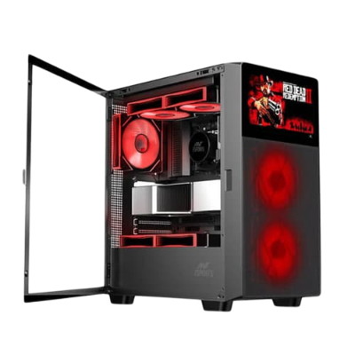 Ant Esports ICE Digital C3 ARGB (ATX) Mid Tower Cabinet (Black)