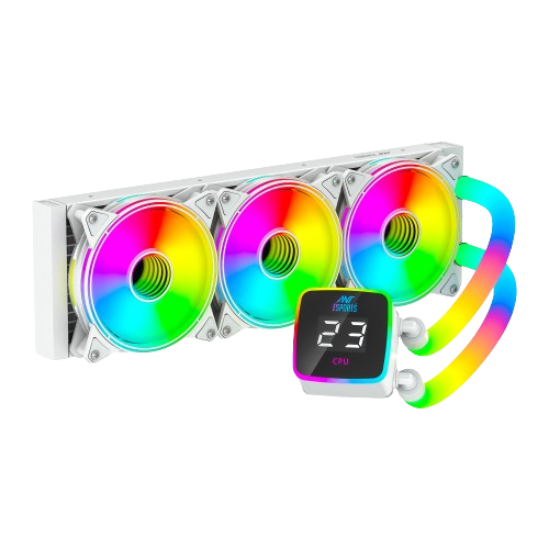 Ant Esports ICE-Glow 360 ARGB 360mm CPU Liquid Cooler (White)