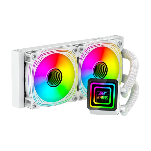 Ant Esports ICE-Infinite 240 ARGB 240mm CPU Liquid Cooler (White)