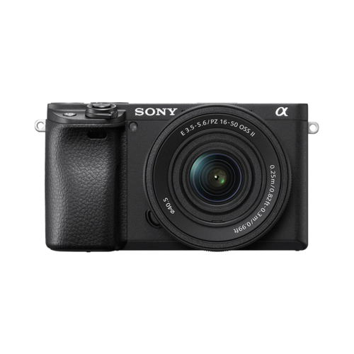 Sony Alpha ILCE-6400K 24.2MP Mirrorless Camera (Black) with SELP16502 Power Zoom Lens | APS-C Sensor | Real-Time Eye Auto Focus | 4K Vlogging Camera | Tiltable LCD - Black