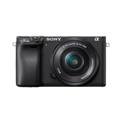 Sony Alpha 6400 E-mount camera with APS-C sensor (ILCE-6400L) | 24.2 MP Mirrorless Camera, 11 FPS, 4K/30p, with a 16-50mm Power Zoom lens.