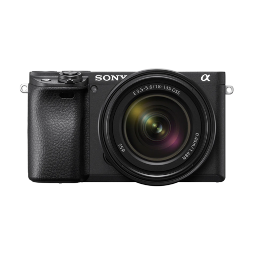 Sony Alpha 6400 E-mount Camera with APS-C Sensor (ILCE-6400M) | 24.2 MP Mirrorless Camera, 11 FPS, 4K/30p with a 18-135mm Power Zoom lens.