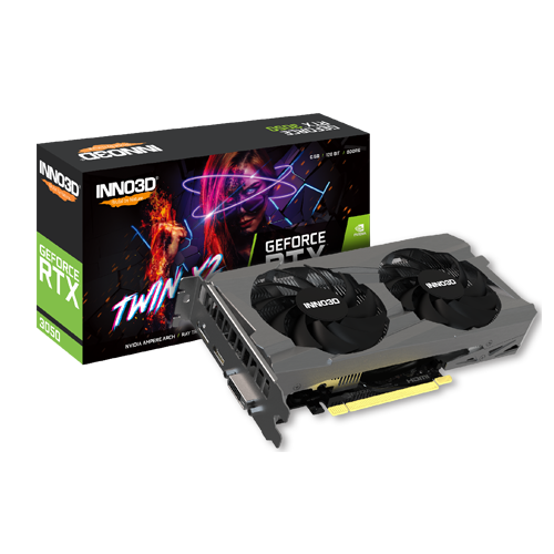 INNO3D GeForce RTX 3050 Twin X2 V2 6GB Graphics Card - N30502-06D6-1880VA60