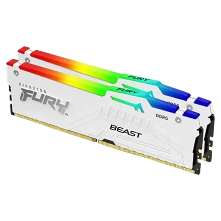 Kingston Fury Beast RGB EXPO 32GB (16GBx2) DDR5 6000MHz Desktop RAM (White)