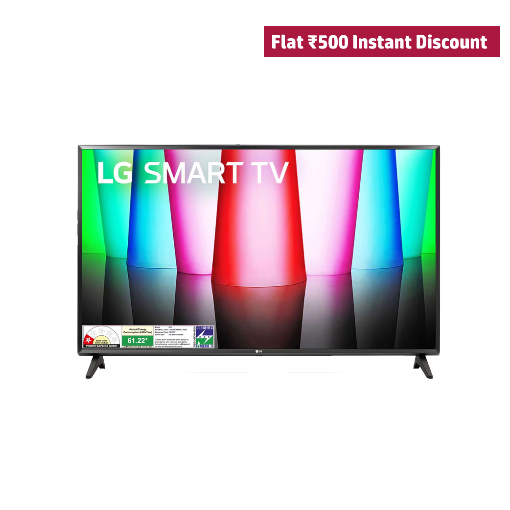 LG 80cm (32) Smart TV (LR57), α5 Gen6 AI Processor, 60Hz Refresh Rate, Active HDR,AI Sound 32LR570B6LA