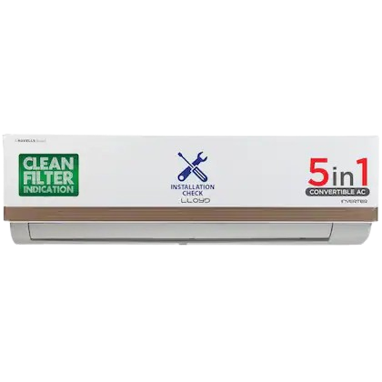 Lloyd 1 Ton 3 star 5 in 1 Convertible Inverter split AC GLS12I3FWBBV (PM 2.5 Filter, 4 way swing, Cools at 52 degree C, 100 percent copper, wifi ready, Turbo Cool, Golden Fin Evaporator,  2023 launch)