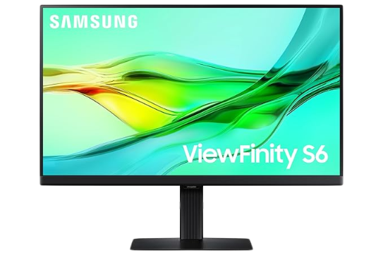 Samsung 68.47 cm (27) 2K QHD ViewFinity S6 Monitor with IPS panel, 100 Hz refresh rate, USB Type-C