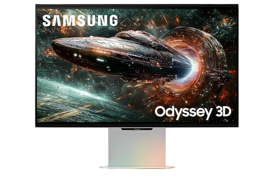 Samsung 68.5 cm (27) Odyssey 3D 4K Gaming Monitor with AI 3D Video Conversion