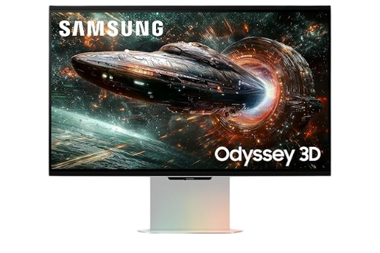 Samsung 68.5 cm (27) Odyssey 3D 4K Gaming Monitor with AI 3D Video Conversion