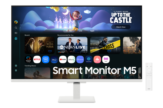 Samsung 80 cm (32) M5 FHD Smart Monitor with Smart TV experience 2025 White - LS32FM501EW