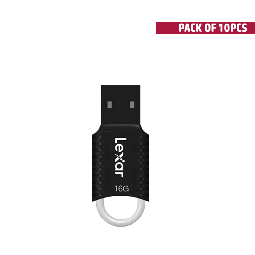 Lexar LJDV40-16GAB JumpDrive V40 USB 2.0 Flash Drive Black - 10PCS