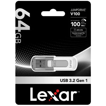 Lexar JD-V-100 JumpDrive V100 64 GB USB 3.0 Flash Drive