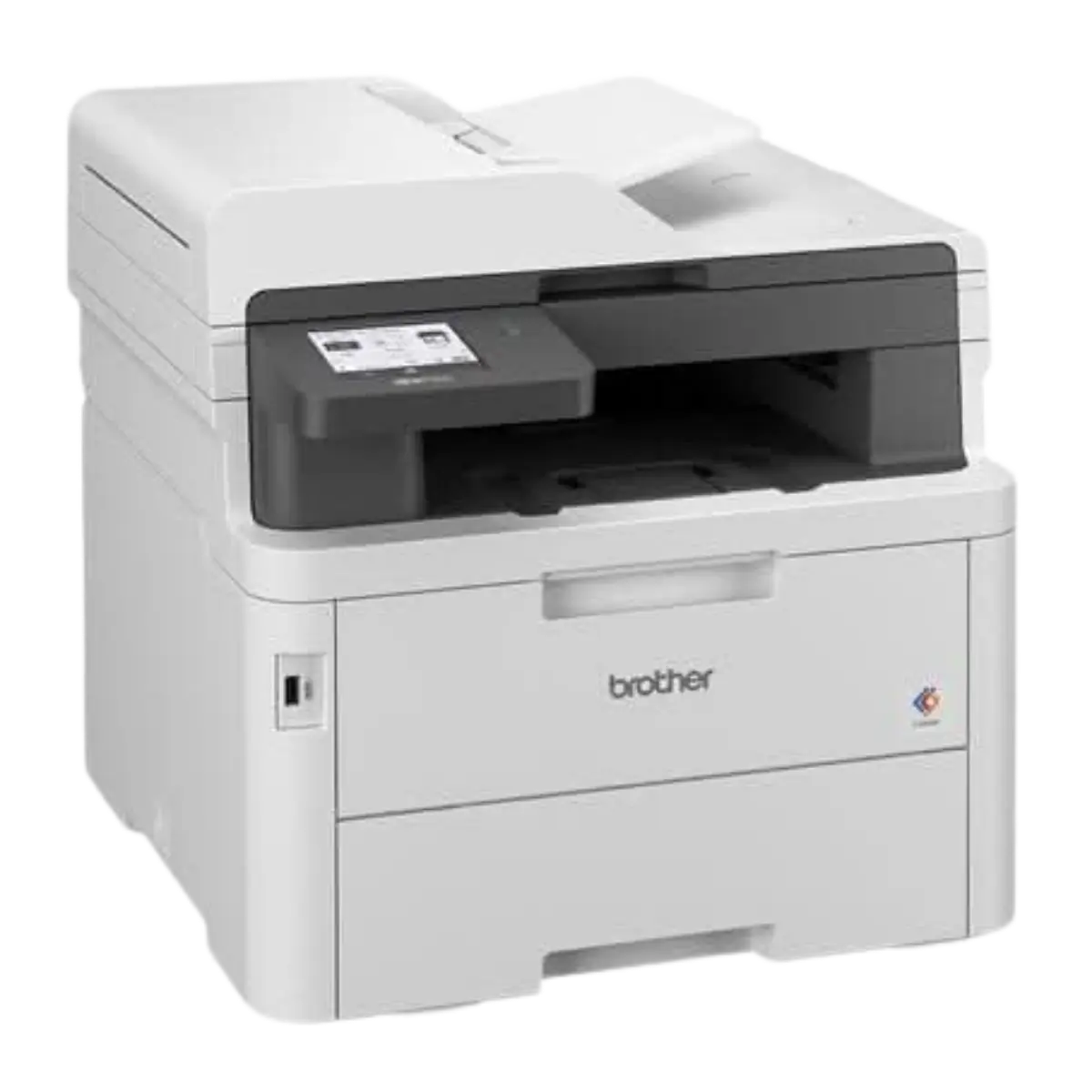 Brother MFC-L3760CDW Colour Laser Multifunction Printer | Print Scan Copy Fax | 26ppm | Auto Duplex | Wi-Fi | 50-Sheet ADF | 3.5" Colour Touchscreen