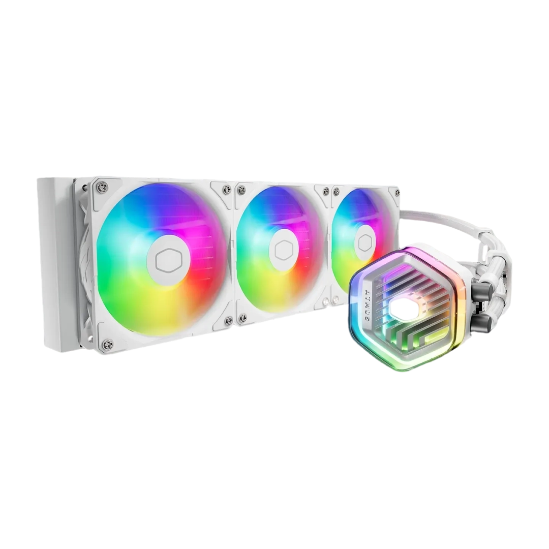 Cooler Master MasterLiquid 360 Atmos ARGB 360mm CPU Liquid Cooler (White)