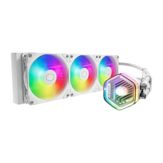 Cooler Master MasterLiquid 360 Atmos ARGB 360mm CPU Liquid Cooler (White)