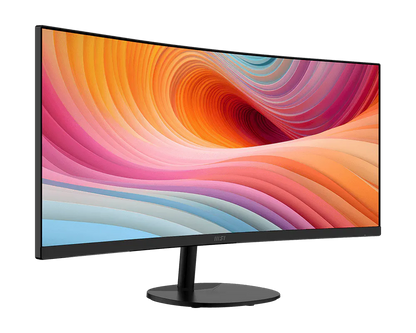 MSI PRO MP341CQ E12 | 34-inch UWQHD 3440×1440 VA | 1500R Curved | 120Hz | 1ms MPRT | HDR Ready | FreeSync Premium | Built-in Speakers