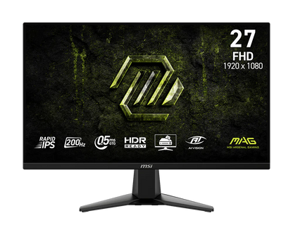MSI MAG 275F | 27-inch Full HD 1920×1080 Rapid IPS | 180Hz | 0.5ms GTG | HDR Ready | Adaptive-Sync | Gaming Monitor