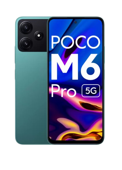 POCO M6 Pro 5G, 6GB RAM, 128GB ROM, Forest Green, Smartphone