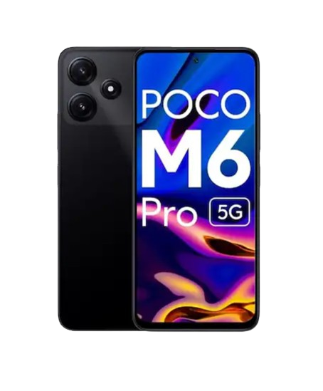 POCO M6 Pro 5G, 6GB RAM, 128GB ROM, Power Black, Smartphone