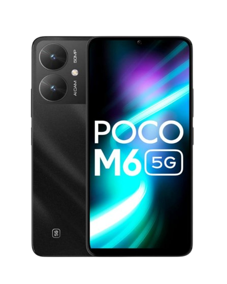POCO M6 5G, 4GB RAM, 64GB ROM, Galactic Black, Smartphone