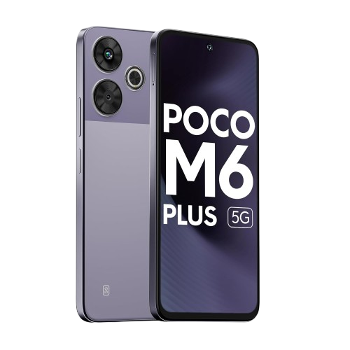 POCO M6 Plus 5G, 6GB RAM, 128GB ROM, Misty Lavender, Smartphone