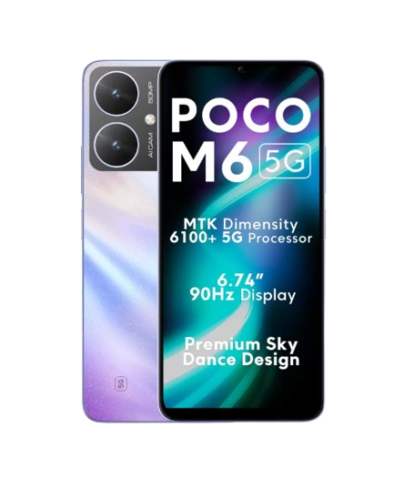 POCO M6 5G, 4GB RAM, 64GB ROM, Orion Blue, Smartphone