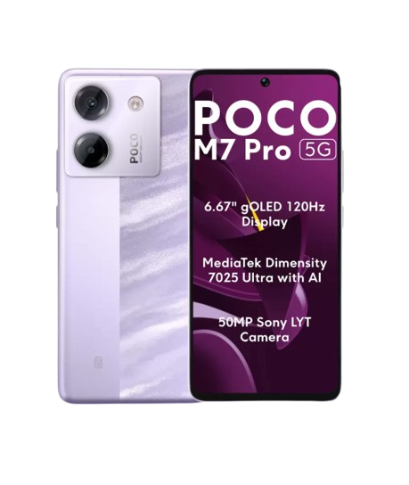 POCO M7 Pro 5G, 8GB RAM, 256GB, Lavender Frost