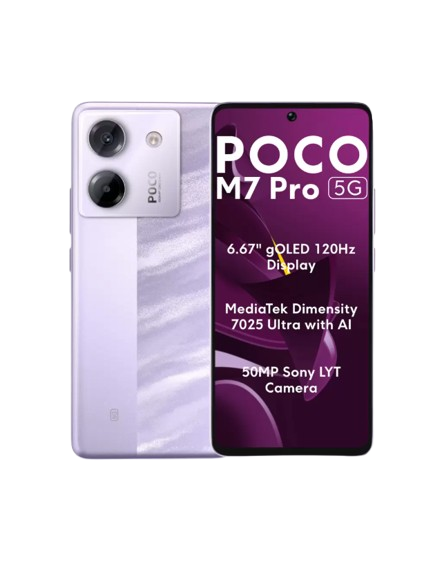 POCO M7 Pro 5G, 6GB RAM, 128GB, Lavender Frost