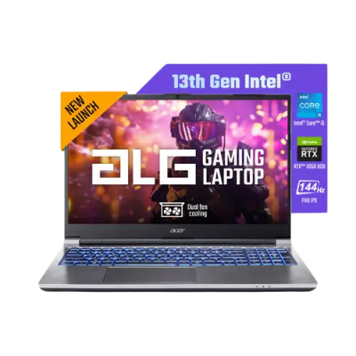 Acer ALG Gaming Laptop, Intel Core i7- 13th Gen 13620H processor, NVIDIA GeForce RTX 3050 6GB(16GB/1TB)FHD,15.6"/39.62 cm,144Hz,Windows 11 Home, Steel Gray