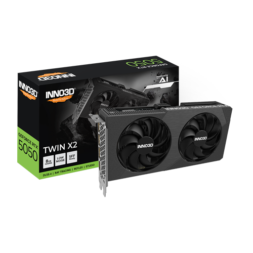 INNO3D GeForce RTX 5050 TWIN X2 8GB - N50502-08D6-174071N