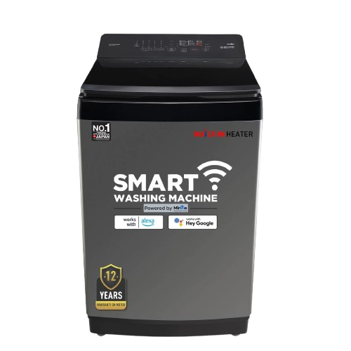 పానాసోనిక్ 10 కేజీ 5 స్టార్ ఫుల్లీ-ఆటోమేటిక్ టాప్ లోడ్ వాషింగ్ మెషిన్ (NA-F100VF1CB, డార్క్ గ్రే, డ్రైనమిక్ స్పిన్, జెంటిల్ కిజుకై వాష్, 15 వాష్ ప్రోగ్రామ్‌లు)