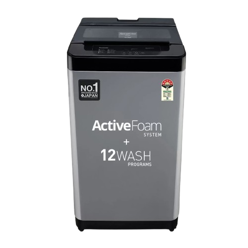 పానాసోనిక్ 7 కేజీ 5 స్టార్ ఫుల్లీ-ఆటోమేటిక్ టాప్ లోడ్ వాషింగ్ మెషిన్ (NA-F70LF3CRB, చార్కోల్ ఐనాక్స్ గ్రే, డ్రైనమిక్ స్పిన్, యాక్టివ్ ఫోమ్ వాష్ టెక్నాలజీ, 12 వాష్ ప్రోగ్రామ్)