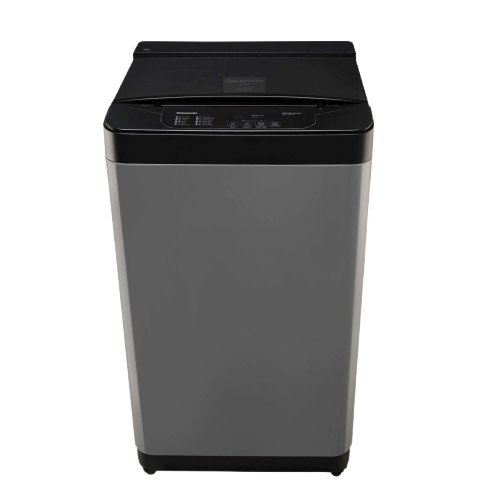 పానాసోనిక్ 7.5 కేజీ 5 స్టార్ ఫుల్లీ-ఆటోమేటిక్ టాప్ లోడ్ వాషింగ్ మెషిన్ (NA-F75C2CRB, చార్కోల్ ఐనాక్స్ గ్రే, డ్రైనమిక్ స్పిన్, యాక్టివ్ ఫోమ్ వాష్ టెక్నాలజీ, 12 వాష్ ప్రోగ్రామ్‌లు)