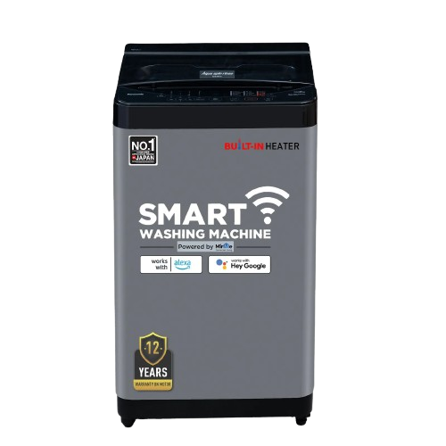 పానాసోనిక్ 8 కేజీ 5 స్టార్ ఫుల్లీ-ఆటోమేటిక్ టాప్ లోడ్ వాషింగ్ మెషిన్ (NA-F80CH3CRB, చార్కోల్ ఐనాక్స్ గ్రే, డ్రైనమిక్ స్పిన్, యాక్టివ్ ఫోమ్ వాష్ టెక్నాలజీ, 15 వాష్ ప్రోగ్రామ్‌లు)