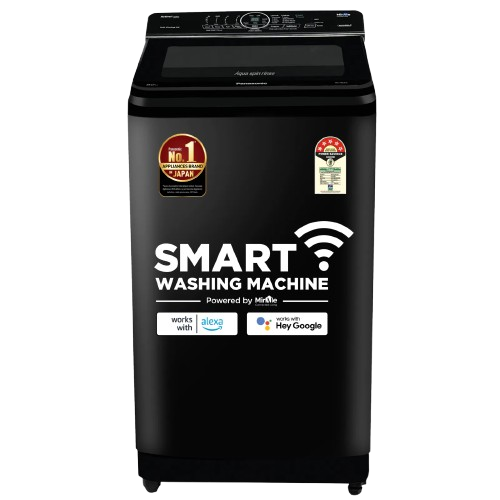 Panasonic 8 Kg Wifi ఫుల్లీ-ఆటోమేటిక్ టాప్ లోడింగ్ స్మార్ట్ వాషింగ్ మెషిన్ (NA-F80X10PRB, ప్యూర్ బ్లాక్, అలెక్సాకు అనుకూలమైనది)