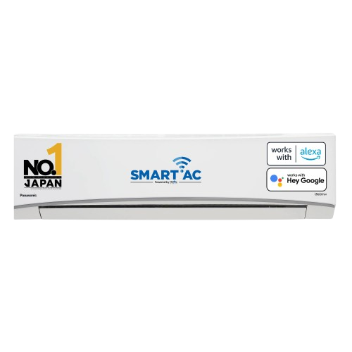 Panasonic 1 Ton 4 Star Wi-Fi Inverter Smart Split AC (Copper Condenser, 7 in 1 Convertible with True AI Mode, 4 Way Swing, PM 0.1 Air Purification Filter, Matter Certified, 2024 Model, White)