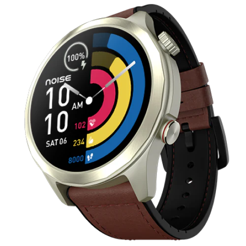 NoiseFit Twist Pro Smart Watchr  Classic Brown