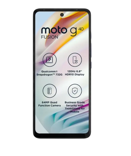 Motorola G40 Fusion, 6 GB RAM, 128 GB ROM, Frosted Champagne, Smartphone