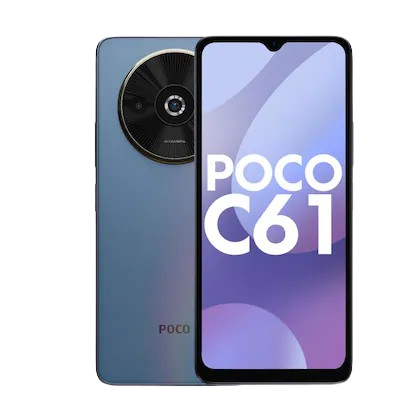 POCO C61 64 GB, 4 GB RAM, Mobile Phone, Blue