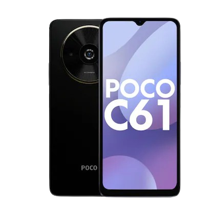 POCO C61 64 GB, 4 GB RAM, Mobile Phone, Black