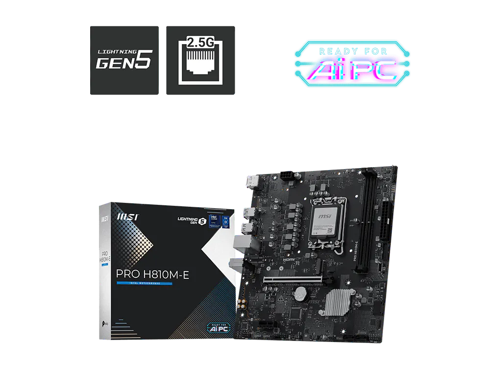 MSI PRO H810M-E M-ATX Motherboard
