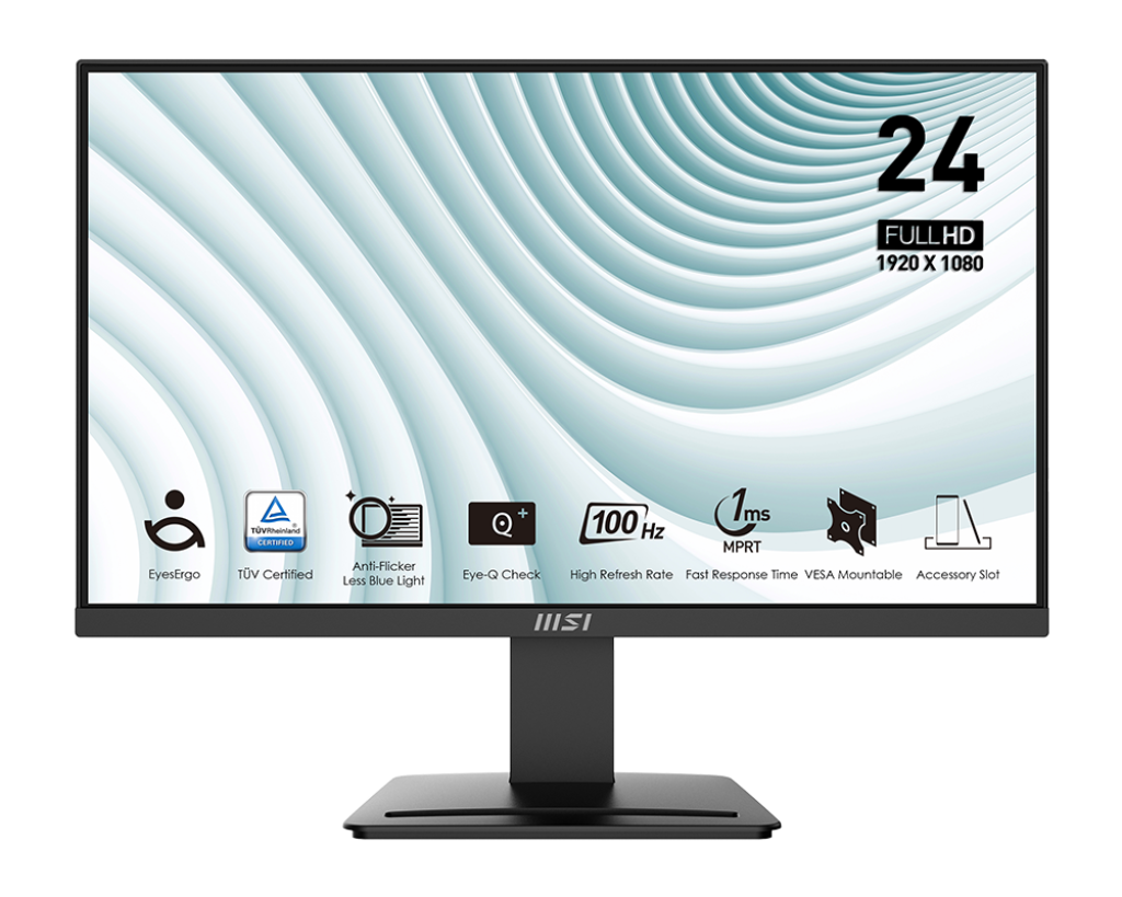 MSI PRO MP2412 23.8 Inch Full HD Office Monitor