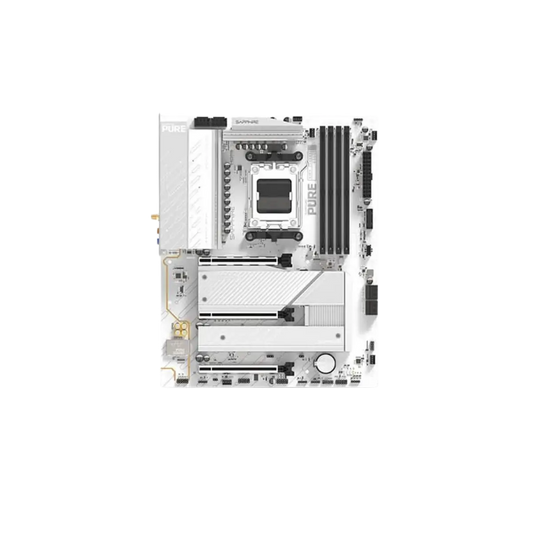 SAPPHIRE PURE B850A WIFI 7 | AMD B850 Chipset | AM5 | DDR5 8000MHz OC | PCIe 5.0 x16 | PCIe 5.0 M.2 | Wi-Fi 7 | 2.5GbE