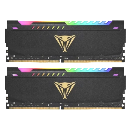 Patriot Viper Steel RGB 16GB (8GBX2) DDR4 3200MHz Desktop RAM (Black)