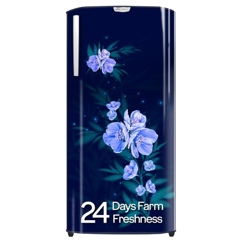 Godrej 180 L 4 Star Turbo Cooling Technology, 24 Days Farm Freshness Direct Cool Single Door Refrigerator (2024 Model, RD EDGENEO 207D THF MP BL, Maple Blue)