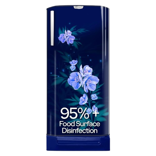 Godrej 180 L 5 Star Turbo Cooling Technology, 24 Days Farm Freshness Direct Cool Single Door Refrigerator With Base Drawer (2024 Model, RD EDGENEO 207E TDF MP BL, Maple Blue)