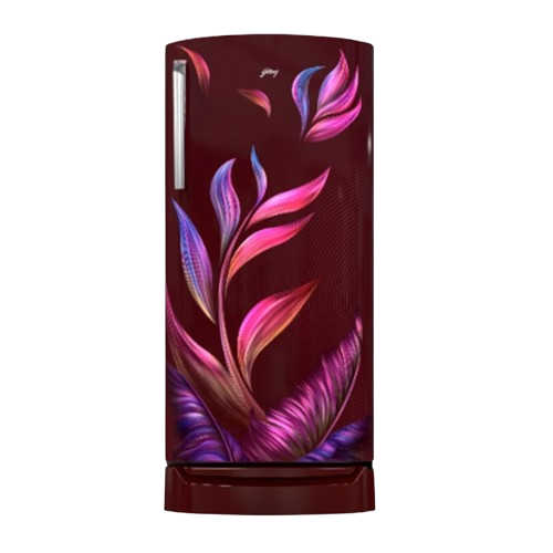 Godrej 180 L 3 Star Direct Cool Turbo Cooling Technology With Upto 24 Days farm Freshness Single Door Refrigerator With Base Drawer (RD EMARVEL 207C TDF FU WN, Fusion Wine)