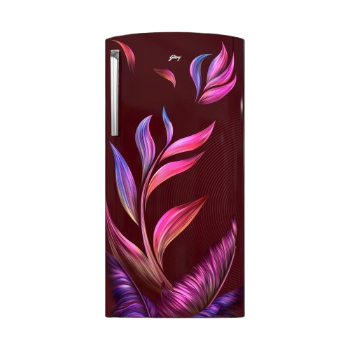 Godrej 180 L 3 Star Direct Cool Turbo Cooling Technology With Upto 24 Days farm Freshness Single Door Refrigerator (RD EMARVEL 207C THF FU WN, Fusion Wine)